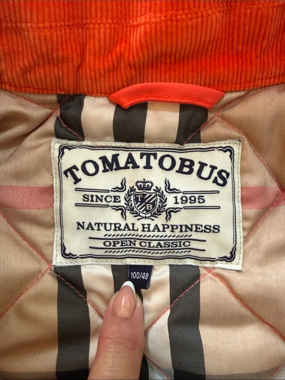Boys Fall Quilted pumpkin orange boutique jacket size 100/48 EU sizing USA 4 4 T